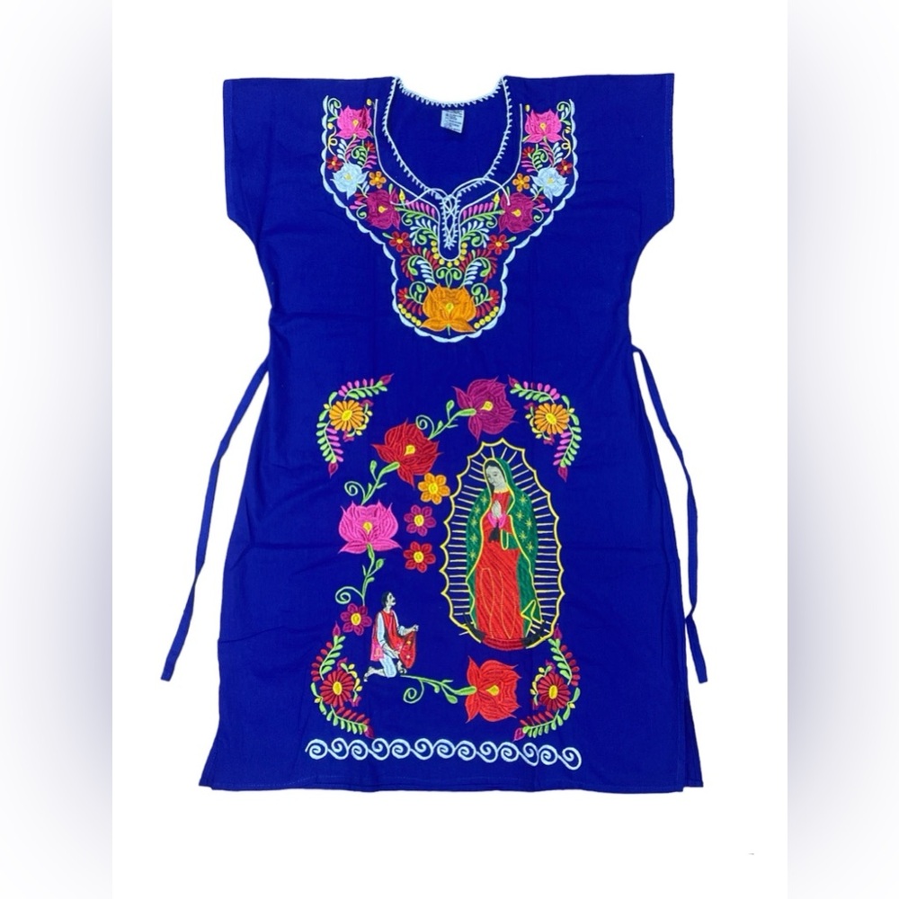 Virgen Embroidered Kimono Dress